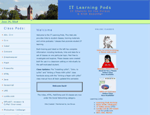 Tablet Screenshot of itlearningpods.com
